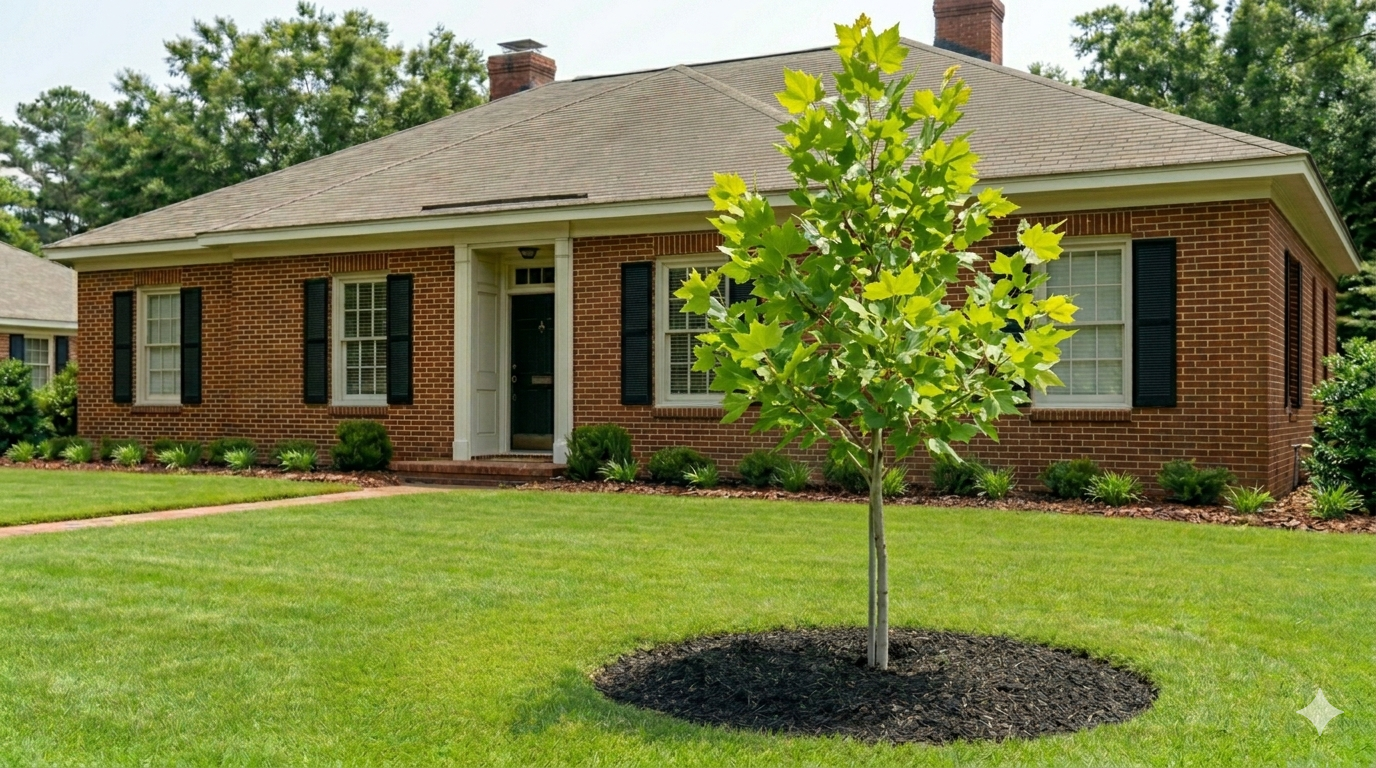 American Sycamore Sapling