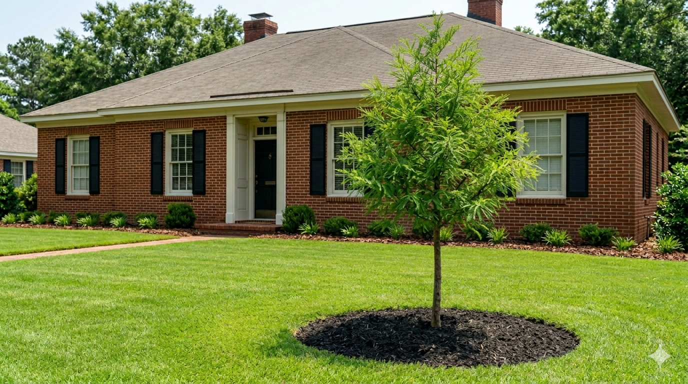 Newly Planted Bald Cypress