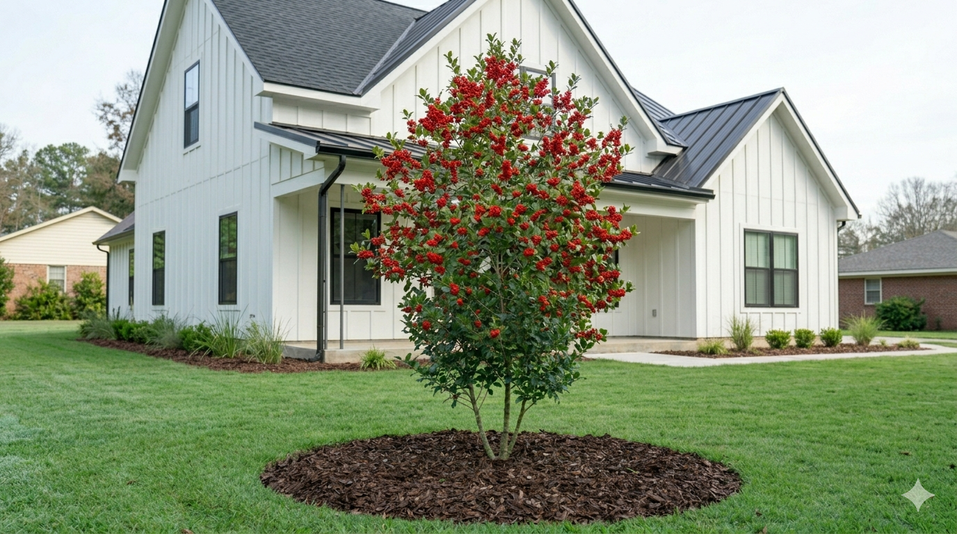 American Holly with berries